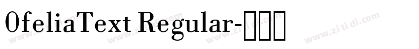 0feliaText Regular字体转换